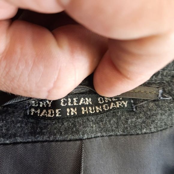 COPY - Adam Spencer wool cashmere top overcoat  40R gray buttons lining pockets… - Picture 15 of 16